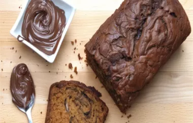 Decadent Nutella Swirl Banana Bread