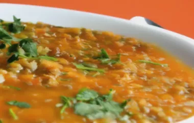 Deception Pass Curried Lentil Soup - A Hearty and Flavorful Meal