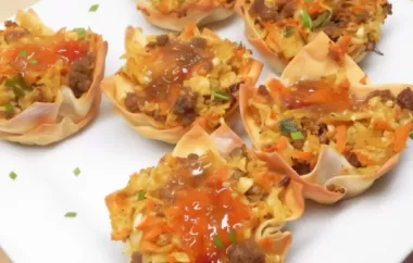 Deconstructed Egg Rolls Muffin Tin Style Recipe