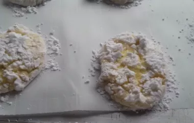 Delicate and flavorful Lemon Snowflake Cookies for a refreshing treat