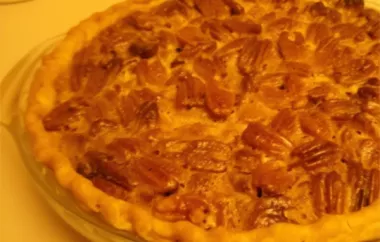 Delicious 2-Layer Rum Pecan Pie with Cheesecake Recipe
