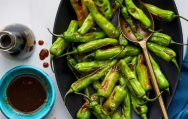 Delicious Air Fryer Soy Ginger Shishito Peppers Recipe