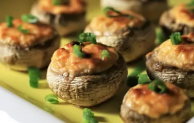 Delicious Air Fryer Stuffed Mushrooms Recipe