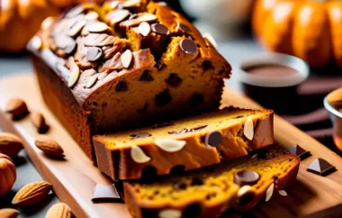 Delicious Almond-Chocolate Chip Pumpkin Bread Recipe
