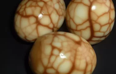 Delicious American twist on traditional Chinese tea leaf eggs