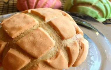 Delicious American twist on traditional Mexican conchas sweet bread