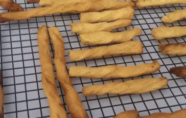 Delicious and Addictive Cheddar Cheese Straws