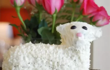 Delicious and Adorable Easter Lamb Cake Recipe