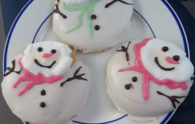 Delicious and Adorable Melted Snowman Cookies for Winter Treats