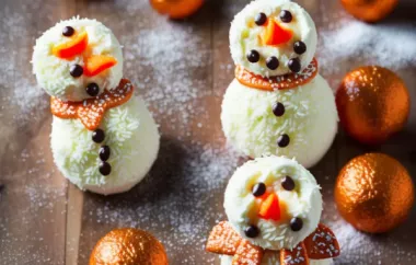 Delicious and Adorable Orange Snowman Recipe