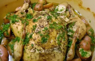 Delicious and aromatic Chicken with 40 Cloves of Garlic recipe