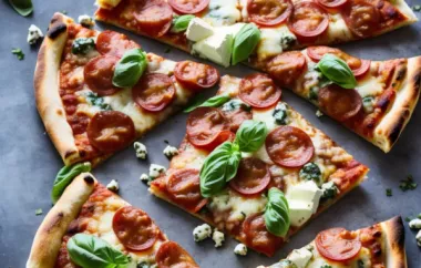 Delicious and Cheesy Four Cheese Margherita Pizza Recipe