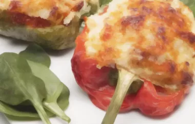 Delicious and Cheesy Lasagna-Stuffed Peppers
