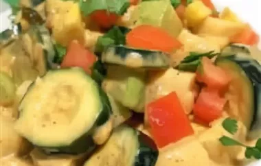 Delicious and cheesy Mexican-inspired vegetable dish