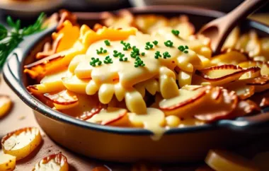 Delicious and Cheesy Poutine-Style Scalloped Potatoes Recipe