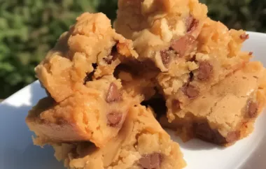 Delicious and Chewy Brown Sugar Blondies Recipe