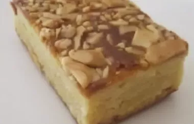 Delicious and Chewy Cashew Caramel Bars Recipe