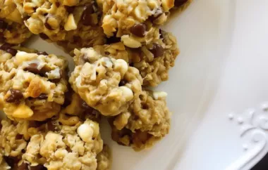 Delicious and Chewy Oatmeal Chocolate Coconut Bars Recipe
