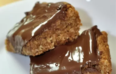 Delicious and Chewy Oatmeal Chocolate Goodness Bars
