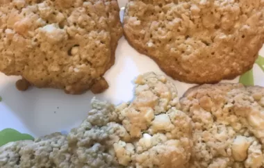 Delicious and Chewy White Chocolate Macadamia Nut Oatmeal Cookies