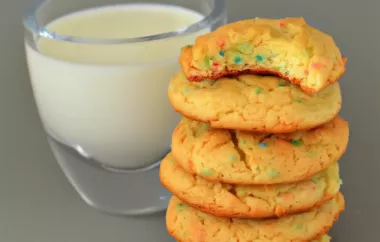 Delicious and Colorful Funfetti Cake Mix Cookies Recipe