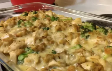Delicious and comforting broccoli chicken casserole