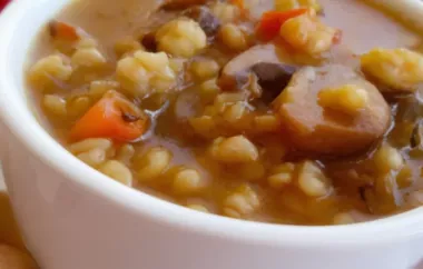 Delicious and Comforting Mushroom Barley Soup Recipe