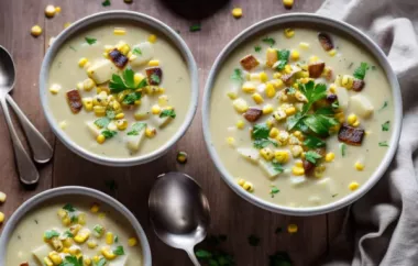 Delicious and Comforting Potato and Corn Soup Recipe
