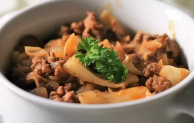 Delicious and comforting Quick Ground Beef Stew recipe