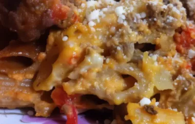 Delicious and Comforting Red Pepper Tomato Pasta Bake Recipe