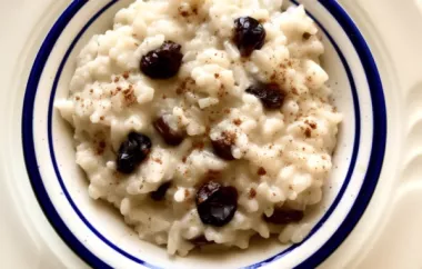 Delicious and comforting rice pudding recipe