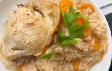 Delicious and comforting slow cooker lemon garlic chicken and rice