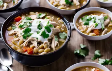 Delicious and comforting Slow Cooker White Chicken Chili