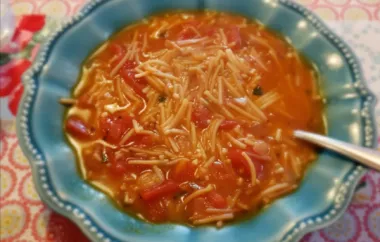 Delicious and Comforting Sopa de Fideos Recipe