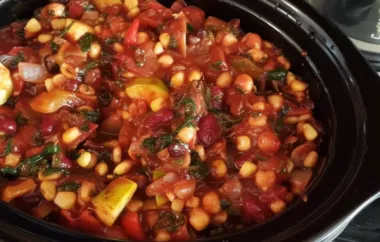 Delicious and comforting vegan chili made in a slow cooker