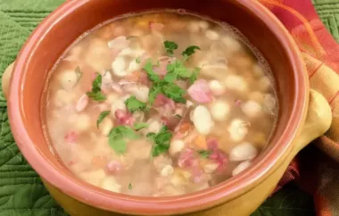 Delicious and Comforting White Bean and Ham Bone Soup Recipe