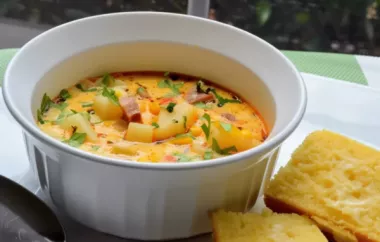 Delicious and Creamy Andouille Sausage and Corn Chowder
