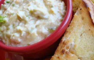 Delicious and creamy artichoke dip perfect for any gathering
