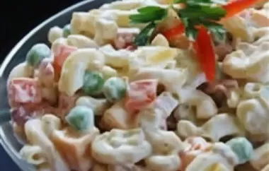 Delicious and Creamy Bacon Ranch Macaroni Salad Recipe