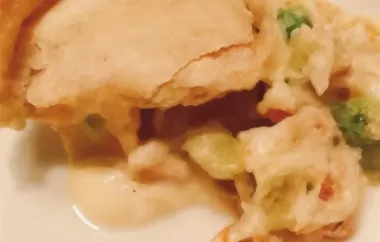 Delicious and creamy chicken pot pie alfredo