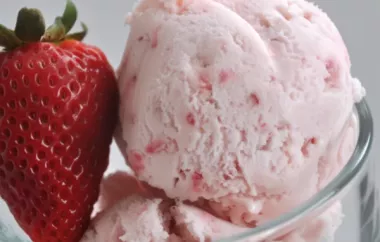 Delicious and Creamy Eggless Strawberry Ice Cream Recipe