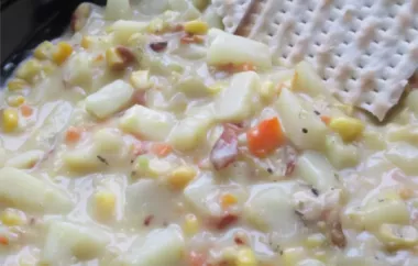 Delicious and Creamy Indiana Corn Chowder Recipe