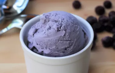Delicious and Creamy Keto Ice Cream Made with Fresh Blueberries and Maple Flavor