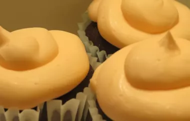Delicious and creamy orange cream frosting to top off your cakes and cupcakes