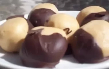 Delicious and Creamy Peanut Butter Buckeye Balls Recipe