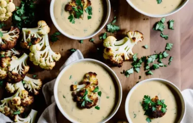 Delicious and Creamy Roasted Cauliflower Soup
