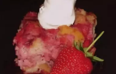 Delicious and Creamy Strawberries and Cream Bread Pudding Recipe