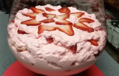 Delicious and Creamy Strawberry Jello Fluff Recipe