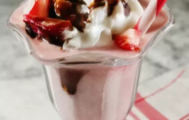 Delicious and Creamy Strawberry Milkshake Recipe