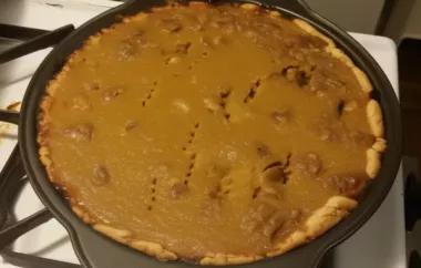 Delicious and Creamy Vanilla Walnut Pumpkin Pie Recipe